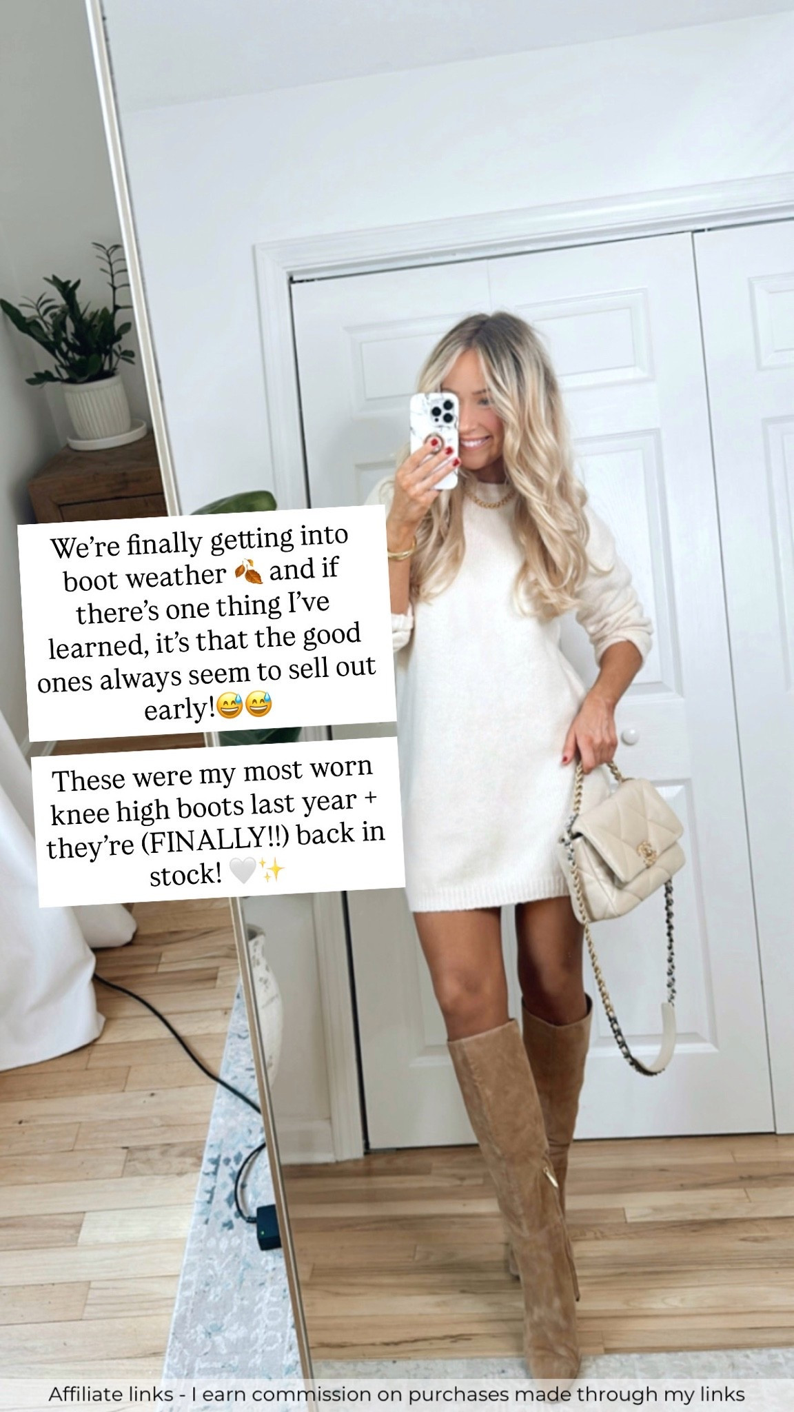 Affiliate links - I earn commission on purchases made through my links

Tan knee high boots