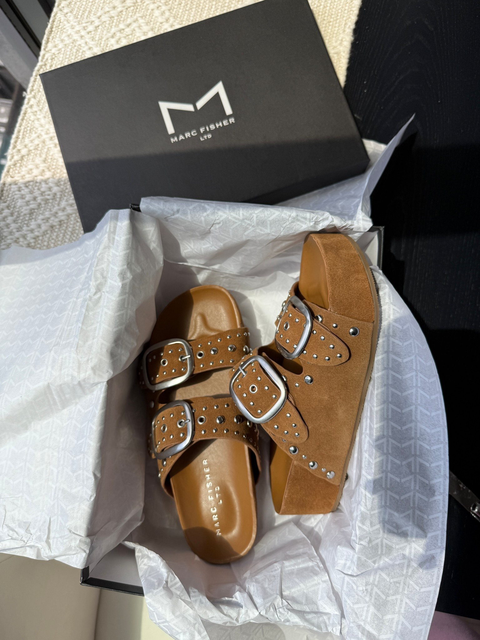 The Sayge studded suede platform footbed sandal by Marc Fisher 

#LTKShoeCrush #LTKSeasonal #LTKSwim