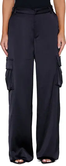 Oversize Satin Cargo Pants | Nordstrom