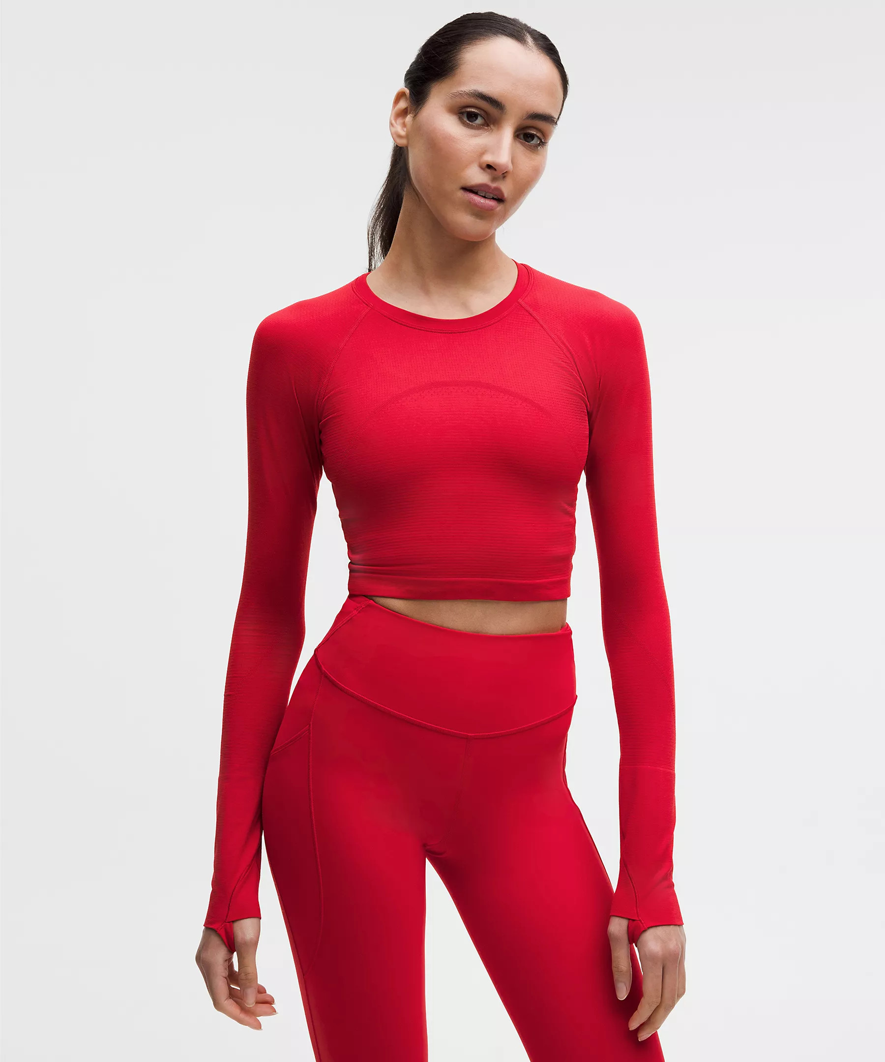 Swiftly Tech Cropped Long-Sleeve Shirt 2.0 | Lululemon (US)