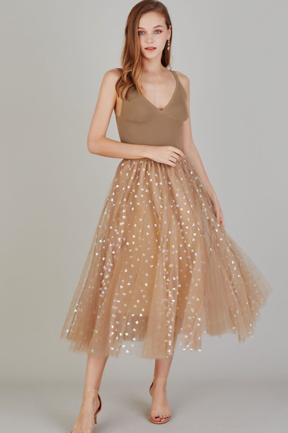 Eras tour outfit, sequin hearts tulle skirt. Midi skirt

#LTKunder50 #LTKSeasonal #LTKstyletip