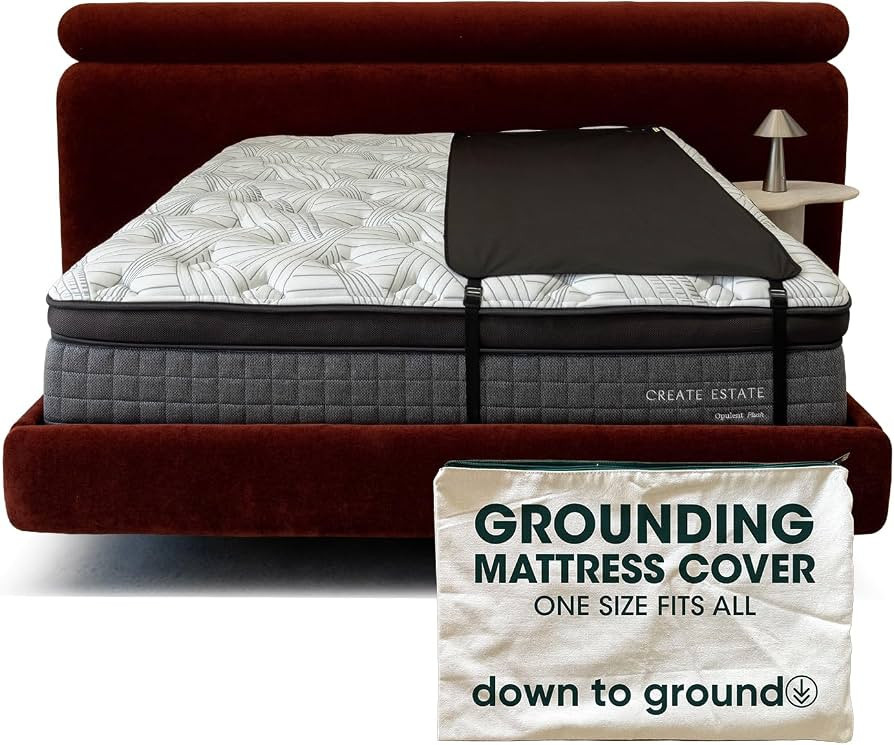 Down To Ground Grounding Half Size Mattress Cover, Earthing Mat with Cord | Amazon (US)