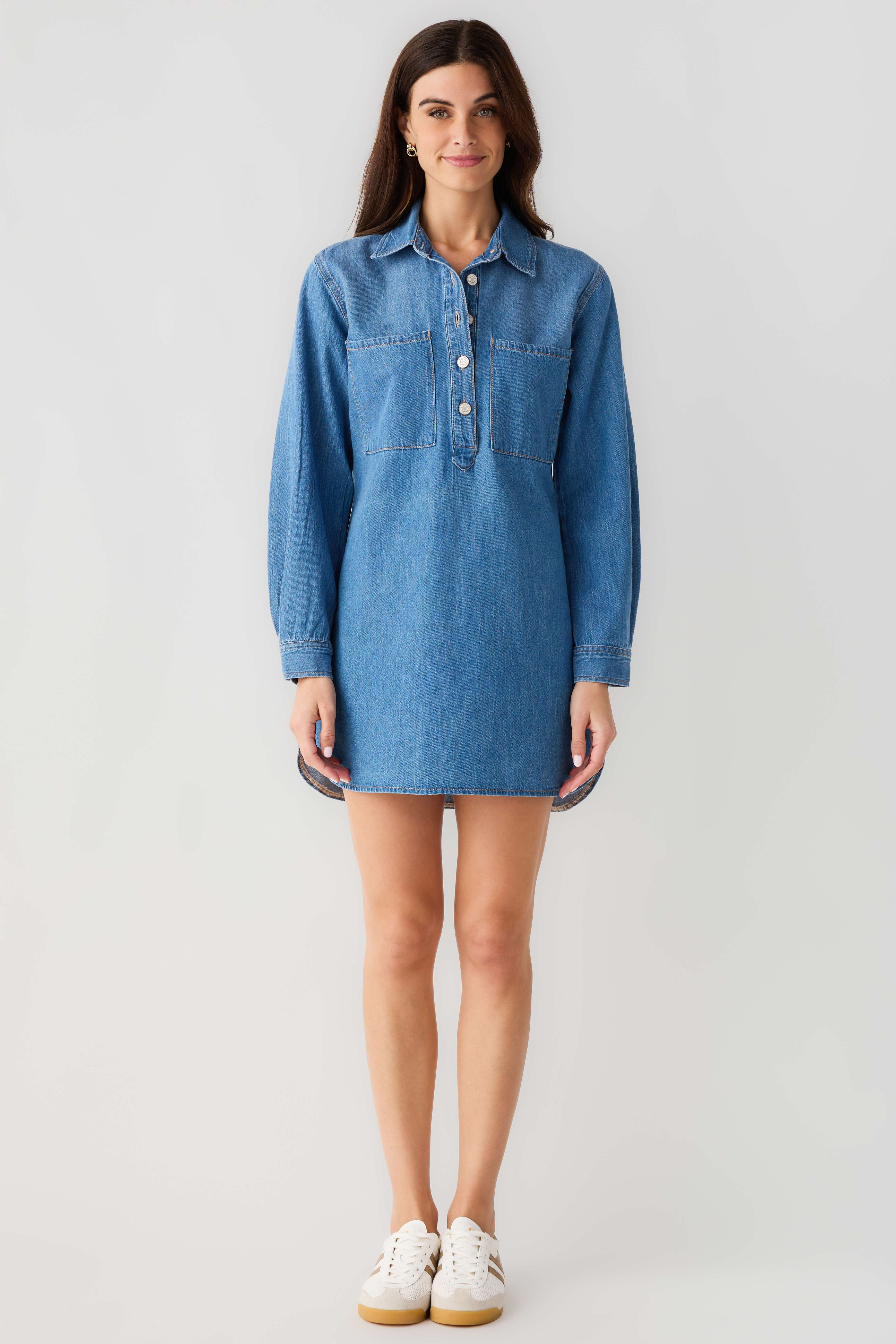 Z Supply Lucie Denim Shirt Dress | Social Threads