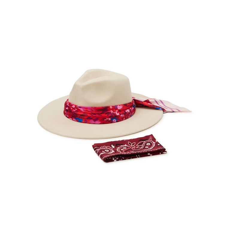 The Pioneer Woman Cowgirl Hat with 2 Scarves, Women’s | Walmart (US)