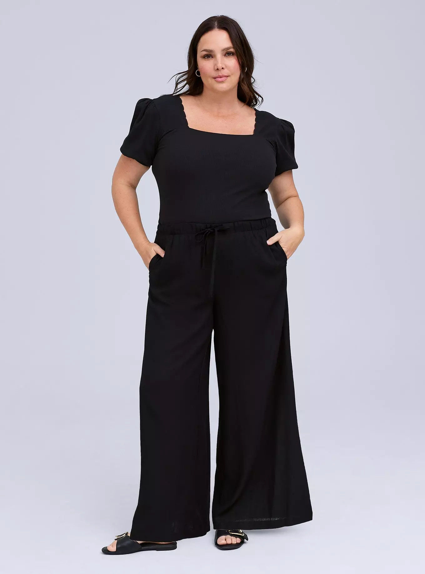 Belle Isle Pull-On Wide Leg Pant | Torrid (US & Canada)