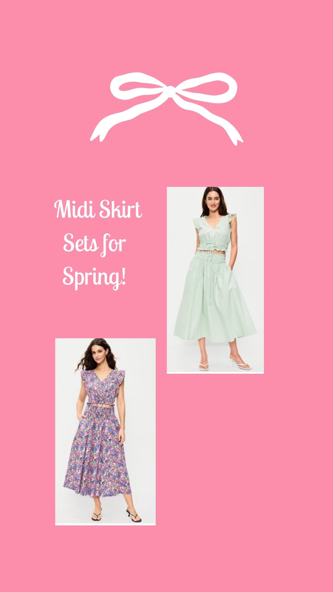 The cutest midi skirt sets - fit for vacation & all sunny days ahead!

Midi skirt set • skirt set • ruffle skirt • ruffle skirt set • vacation outfit ideas • vacation outfit • vacation outfits 

#LTKMidsize #LTKTravel #LTKPetite