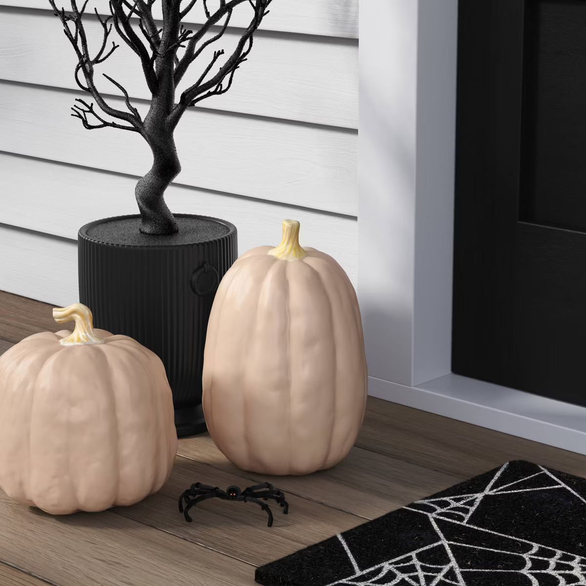 Falloween Plastic Pumpkin Soft Orange Halloween Decorative Sculpture - Hyde & EEK! Boutique™ | Target