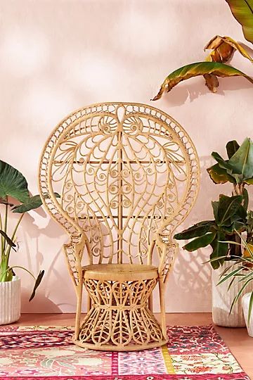 Plumage Indoor/Outdoor Rattan Chair | Anthropologie (US)