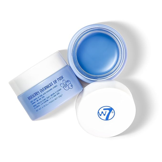 W7 Sweet Dreams Blueberry Lip Mask - Vitamin E, Aloe Vera and Grape Seed Oil - For Hydrated, Full... | Amazon (US)