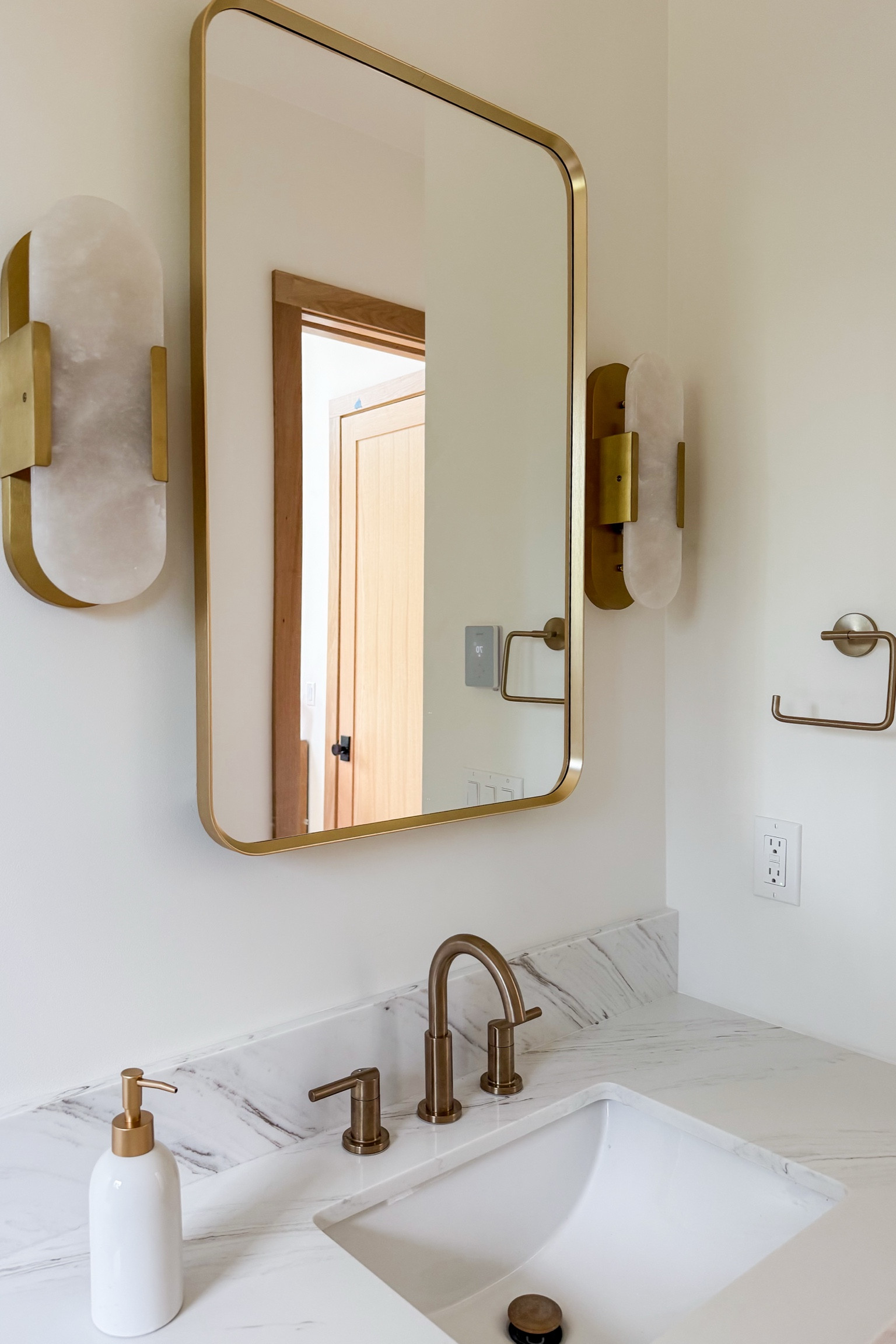 I love how this bathroom is coming together! 

Home, home decor, home finds, home accents, medicine cabinet, modern lighting, sconce, towel holder, soap dispenser, faucet, bathroom inspo, powder room

#LTKSummerEdit #LTKSeasonal #LTKHome