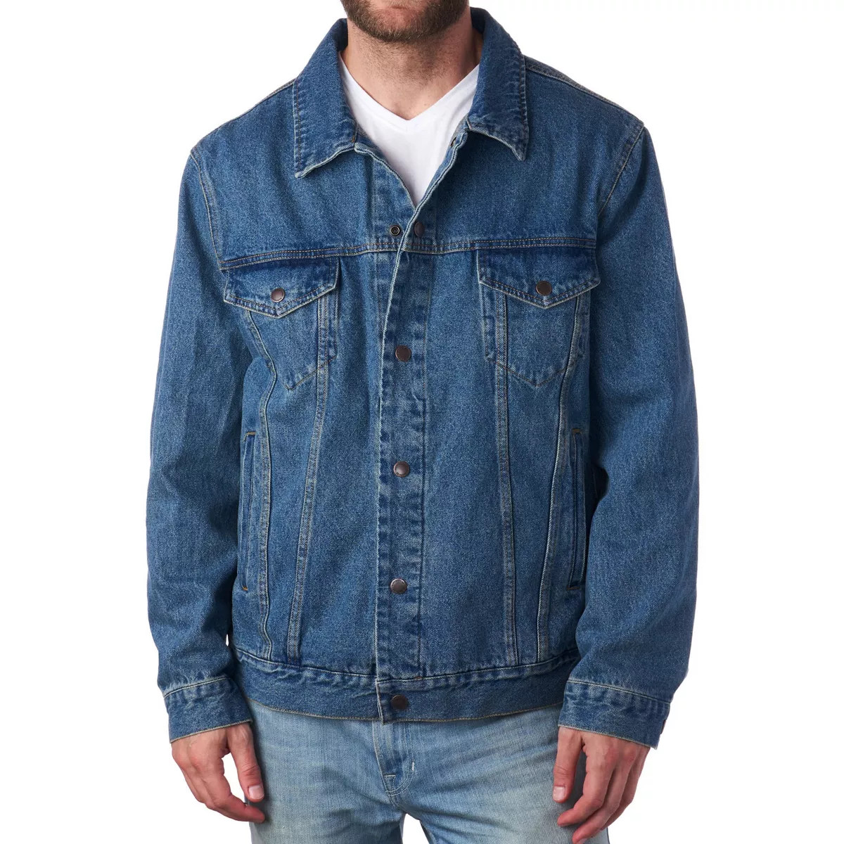 Alpine Swiss Derek Men’s Classic Denim Trucker Jacket | Target