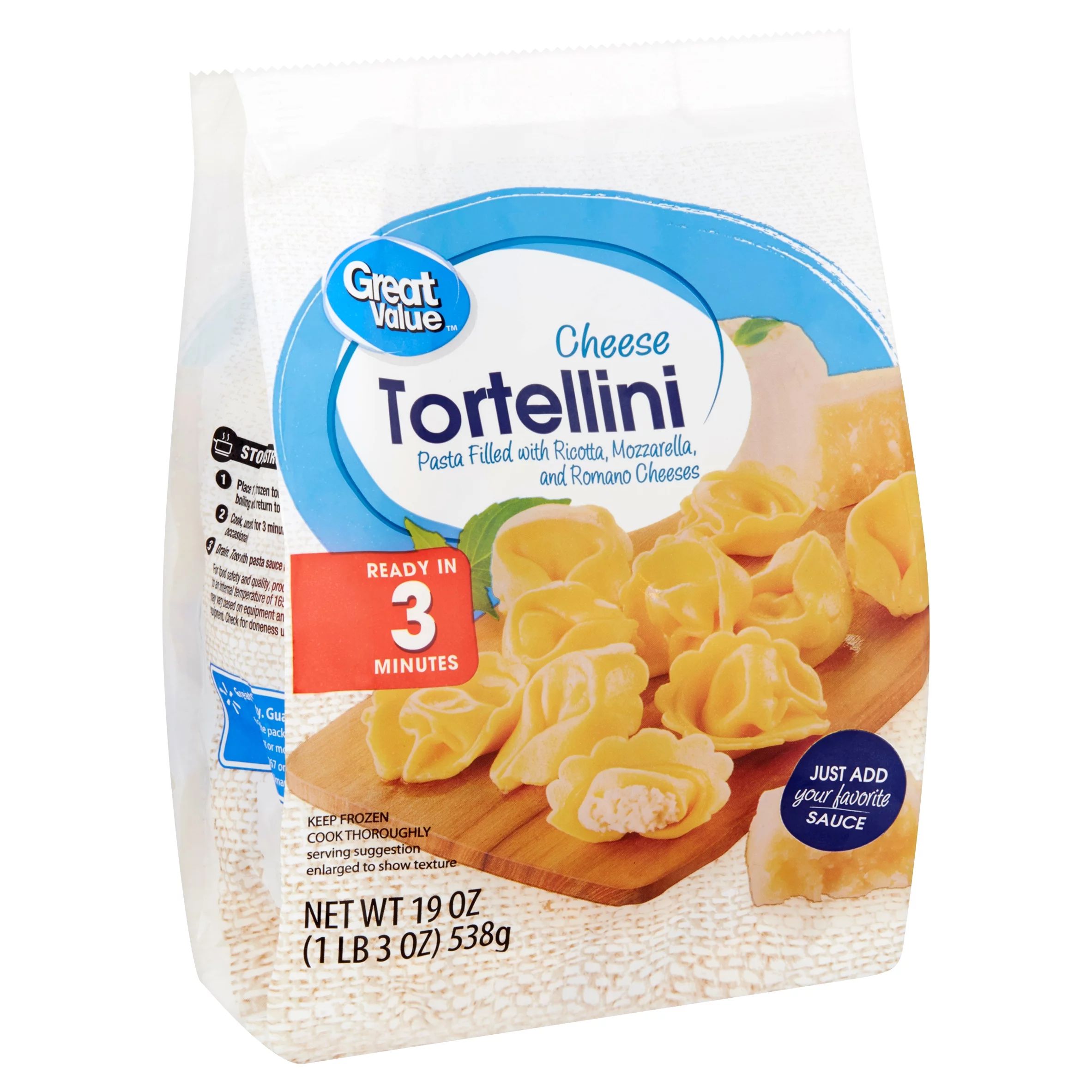 Great Value Cheese Tortellini Pasta, 19 oz - Walmart.com | Walmart (US)