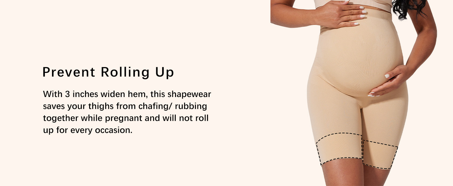 KIM S Shape Your Bump Seamless Maternity Shapewear for Dress, Pregnancy Postpartum Prevent Chafin... | Amazon (US)