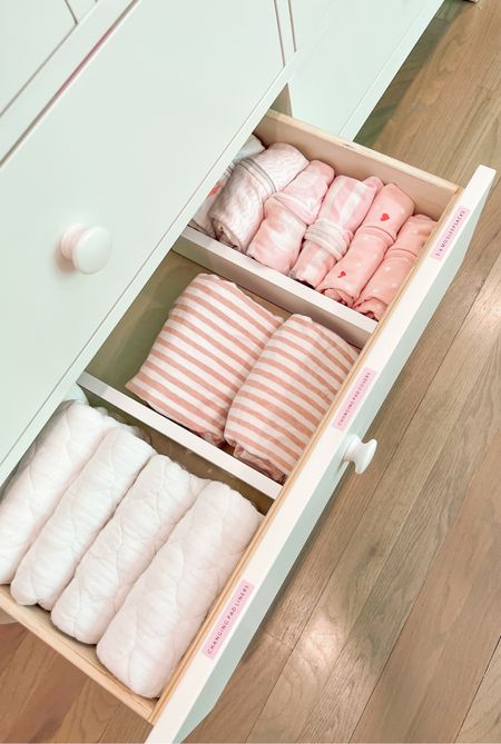 Drawer dividers are a nursery essential!
