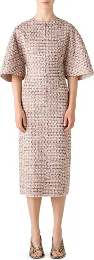 St. John Collection Transparent Textural Knit Midi Dress | Nordstrom | Nordstrom