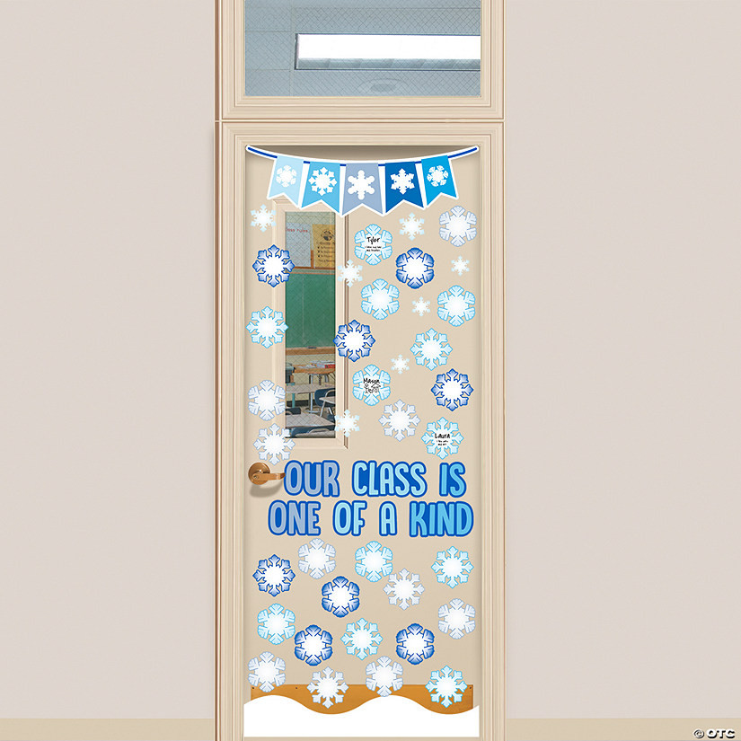 Our Class is One of a Kind Snowflake Door Decorating Kit - 59 Pc. | Oriental Trading Company