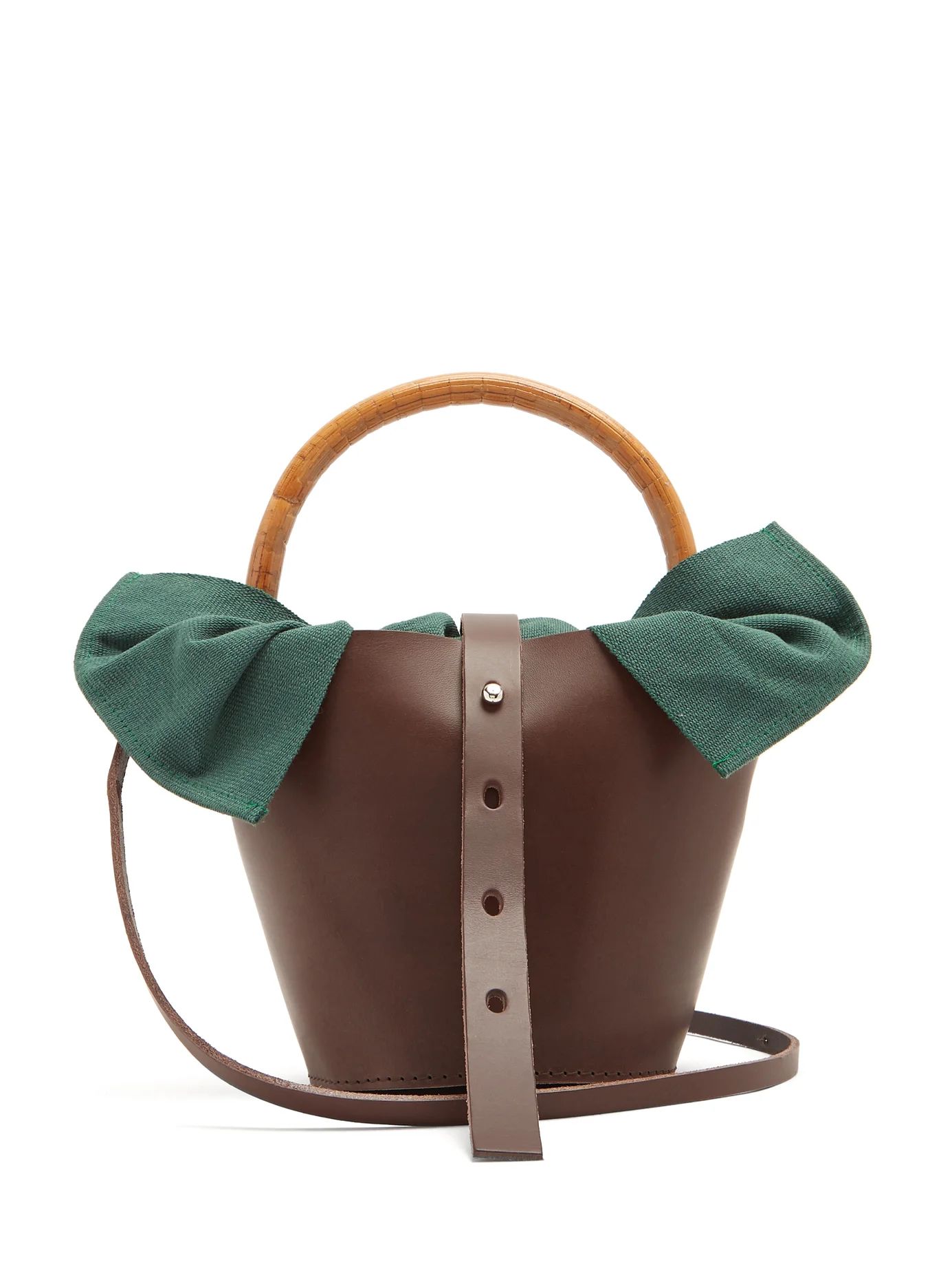 Louise wood handle bucket bag | Matches (US)