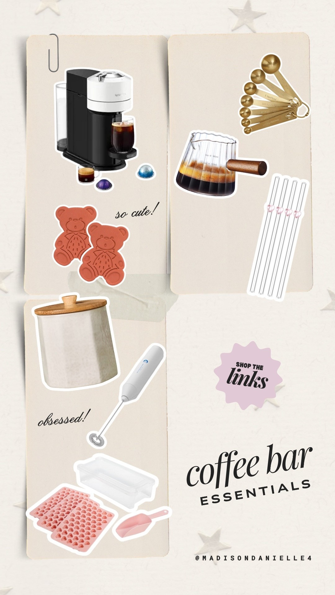 All my favs in one spot💌🏹

coffee essentials, morning coffee routine, at home coffee, coffee maker, espresso machine, milk frother, glass coffee mugs, ceramic coffee mug, neutral coffee cups, coffee scoop, coffee grinder, coffee syrups, vanilla syrup, caramel syrup, coffee creamer, oat milk creamer, iced coffee cups, reusable glass cup, coffee spoon, coffee bar essentials, kitchen counter coffee setup, cozy morning coffee, simple coffee setup, daily coffee routine, coffee lover must haves, aesthetic coffee tools, minimalist coffee bar

#LTKValentine 

#LTKmorningroutine #LTKfoodie