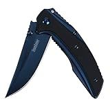 Kershaw Outright Pocketknife (8320); 3-inch Upswept 8Cr13MoV Steel Blade in Brilliant Blue; PVD C... | Amazon (US)