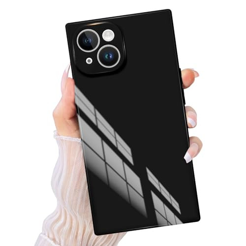 PSIOXY for iPhone 15 Case for Women Soft TPU Edge - Support Wireless Charging & Full Lens Protection - Slim Shockproof Protective Phone Case Cover for iPhone 15 Black | Amazon (US)