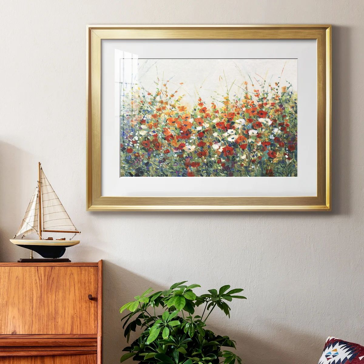 Garden In Bloom I Premium Framed Canvas - Ready To Hang | Wayfair North America