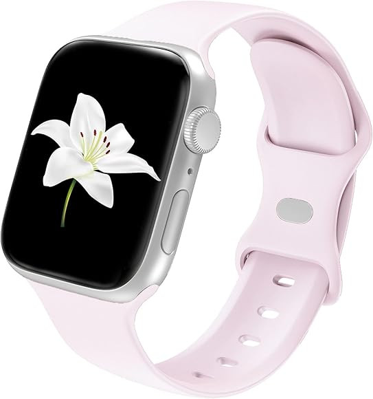 Band Compatible With Apple Watch 38mm 40mm 41mm 42mm 44mm 45mm 49mm S/M L/M, Replacement Soft Sil... | Amazon (US)