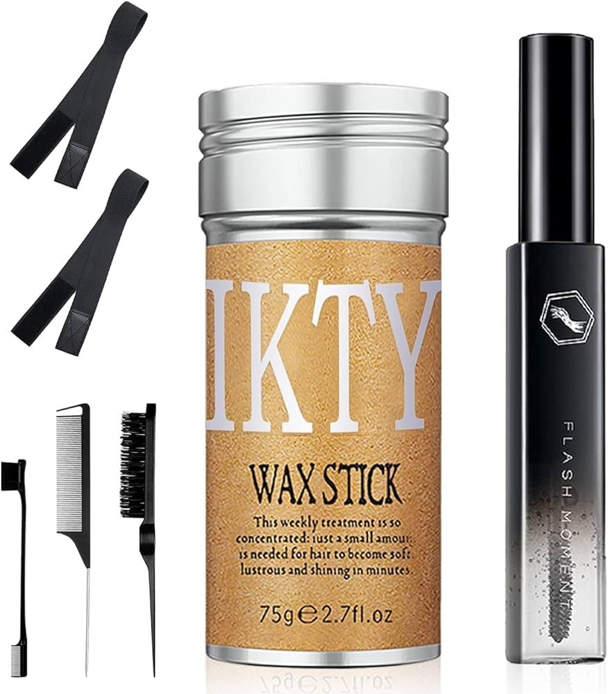 7 Pcs Hair Wax Stick for Flyaways Edge Control Slick Stick - Hair Styling Products Includes Wax S... | Amazon (US)