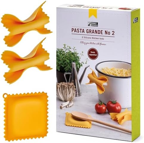 Monkey Business Pasta Shaped Silicone Kitchen Tools in a Gift Box / 2 of Our Big Pasta Shaped Kit... | Amazon (US)