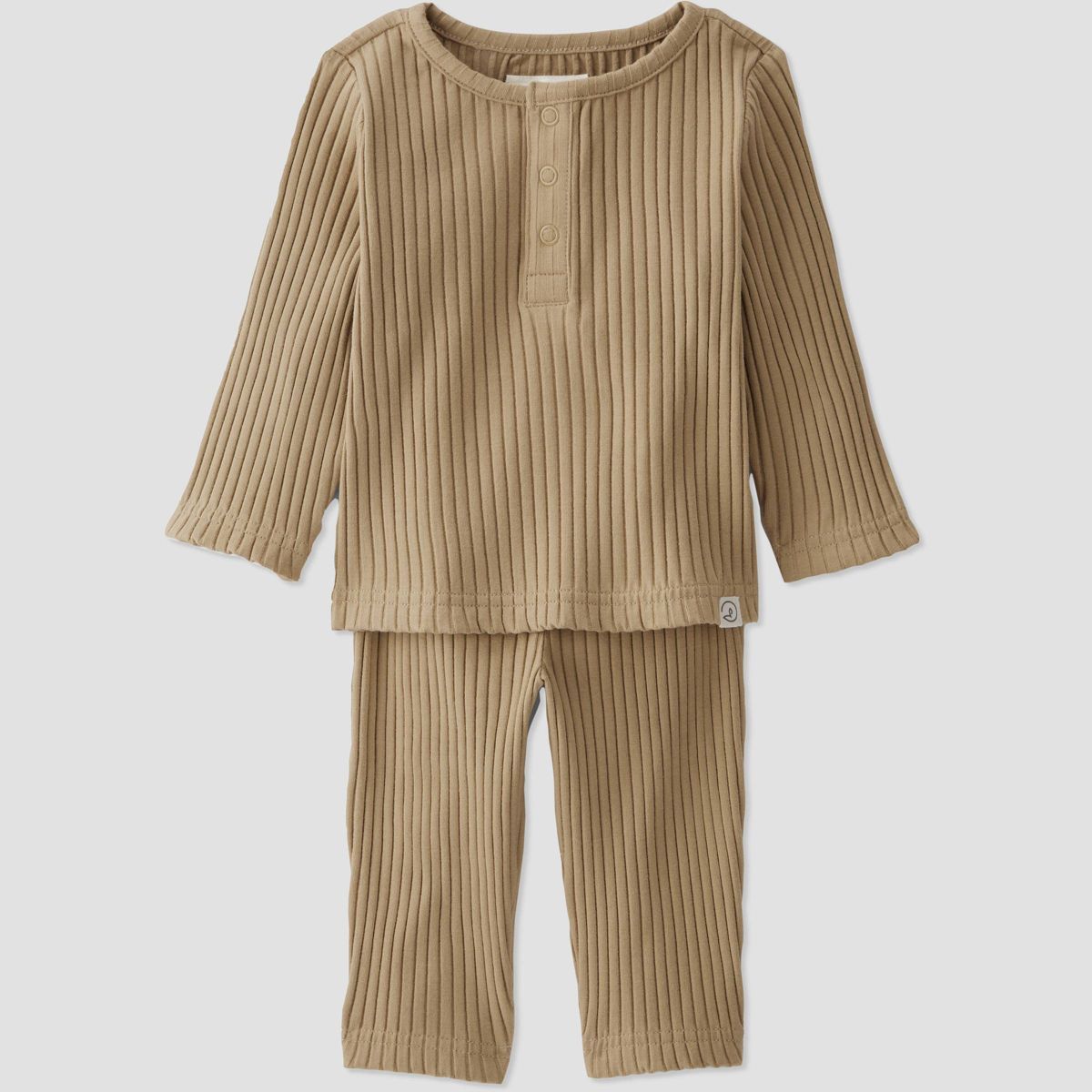 Little Planet by Carter’s Baby 2pc Ribbed Top and Bottom Set - Yellow | Target