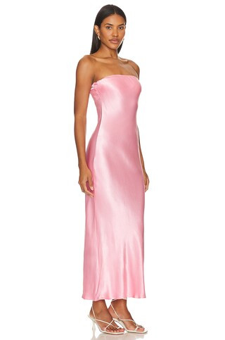 SNDYS X Revolve Angel Strapless Midi Dress in Pink from Revolve.com | Revolve Clothing (Global)