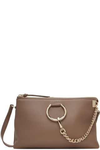 Taupe Small Faye Bag | SSENSE