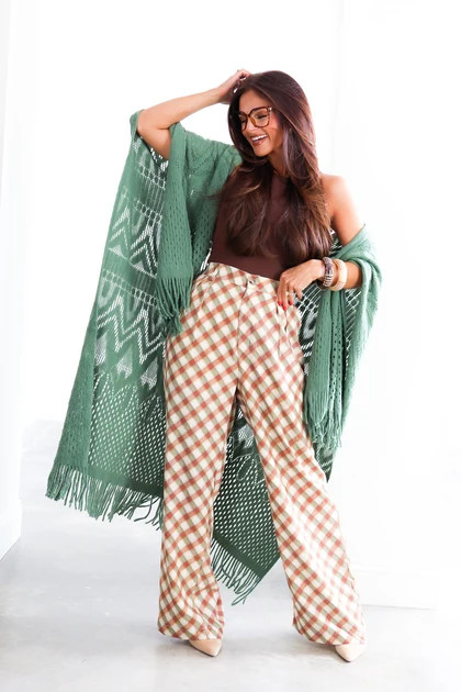 Selena Olive Wide Leg Pant | The Willow Tree