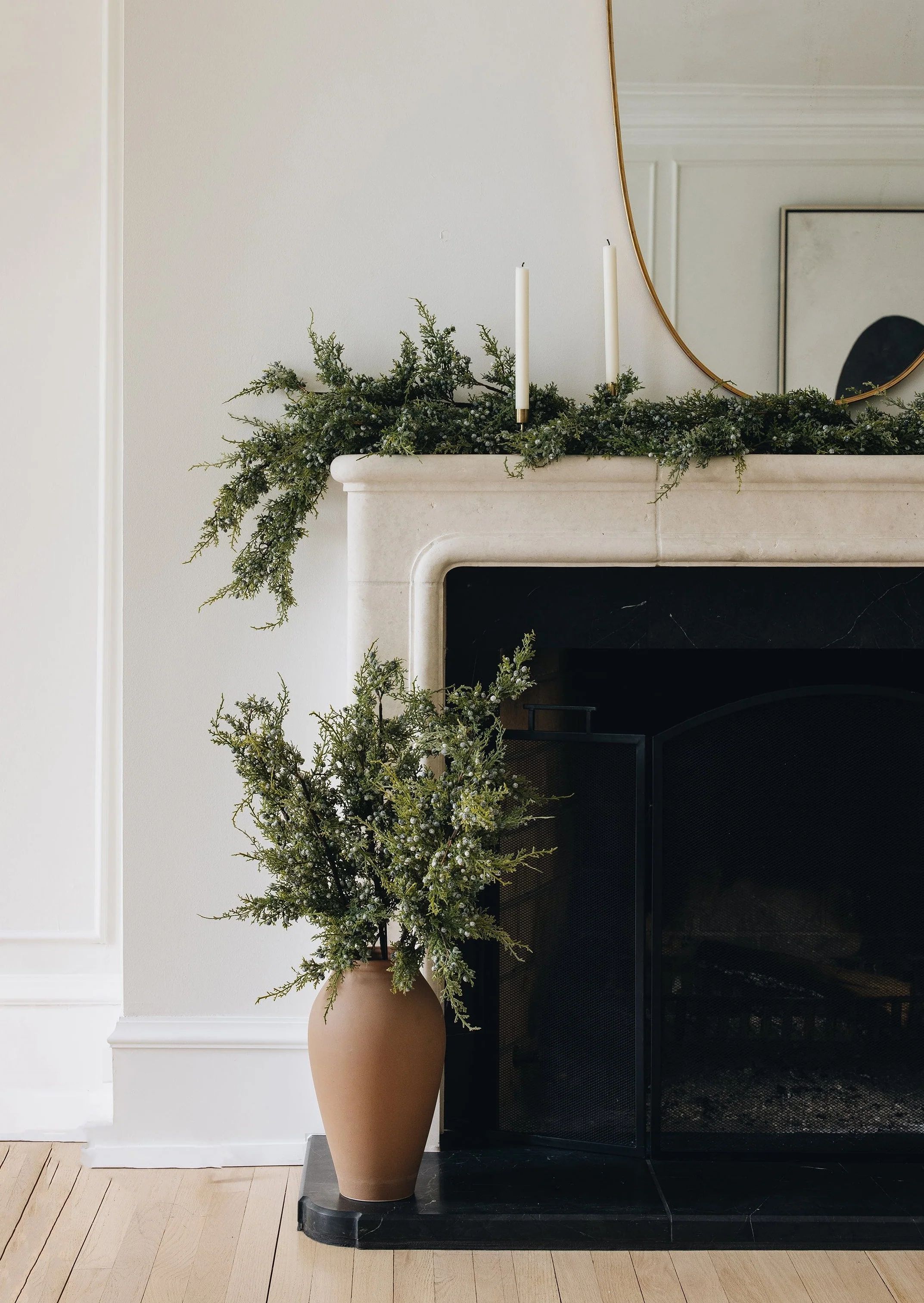 Faux Juniper & Berry Branch | Artificial Winter Greenery | Afloral.com | Afloral