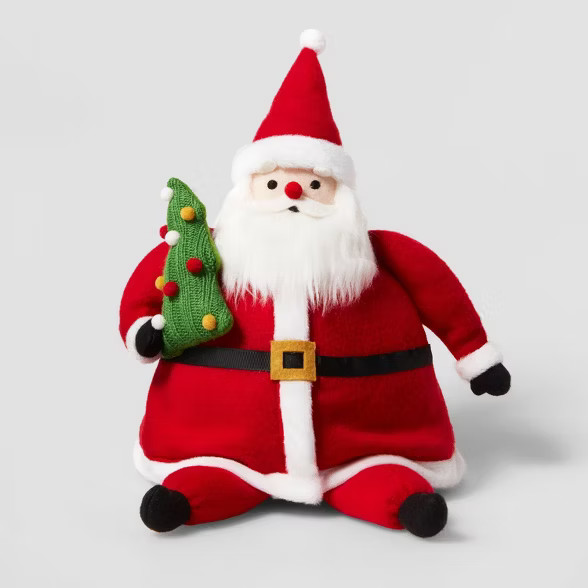 Plush Santa with Christmas Tree Decorative Figurine - Wondershop™ | Target