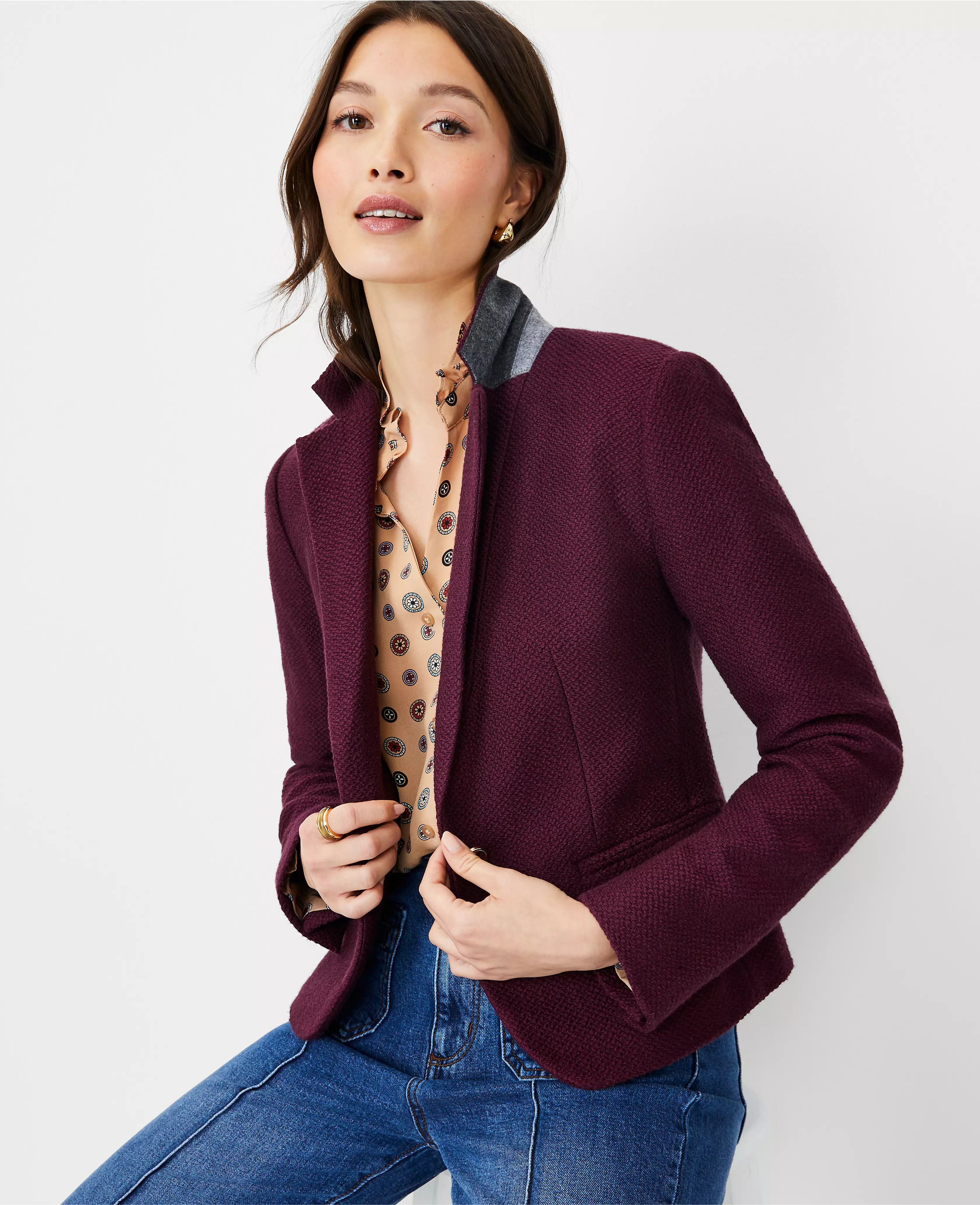 The Newbury Blazer in Tweed | Ann Taylor (US)