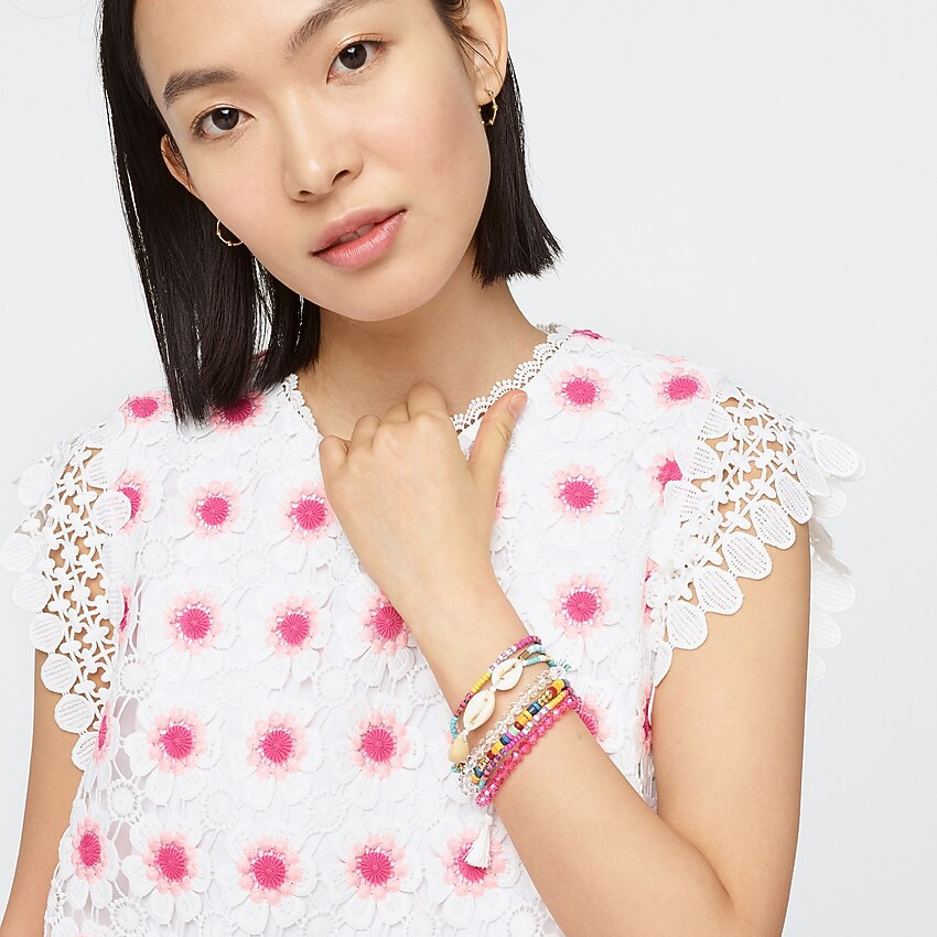 Floral crochet sleeveless top | J. Crew US