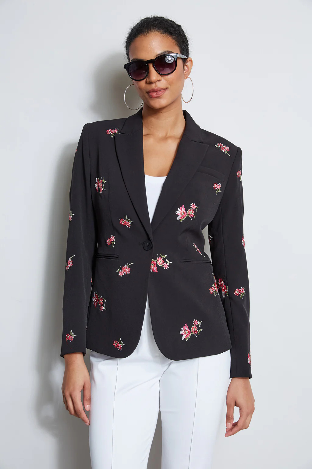 Floral Embroidered Blazer | Elie Tahari
