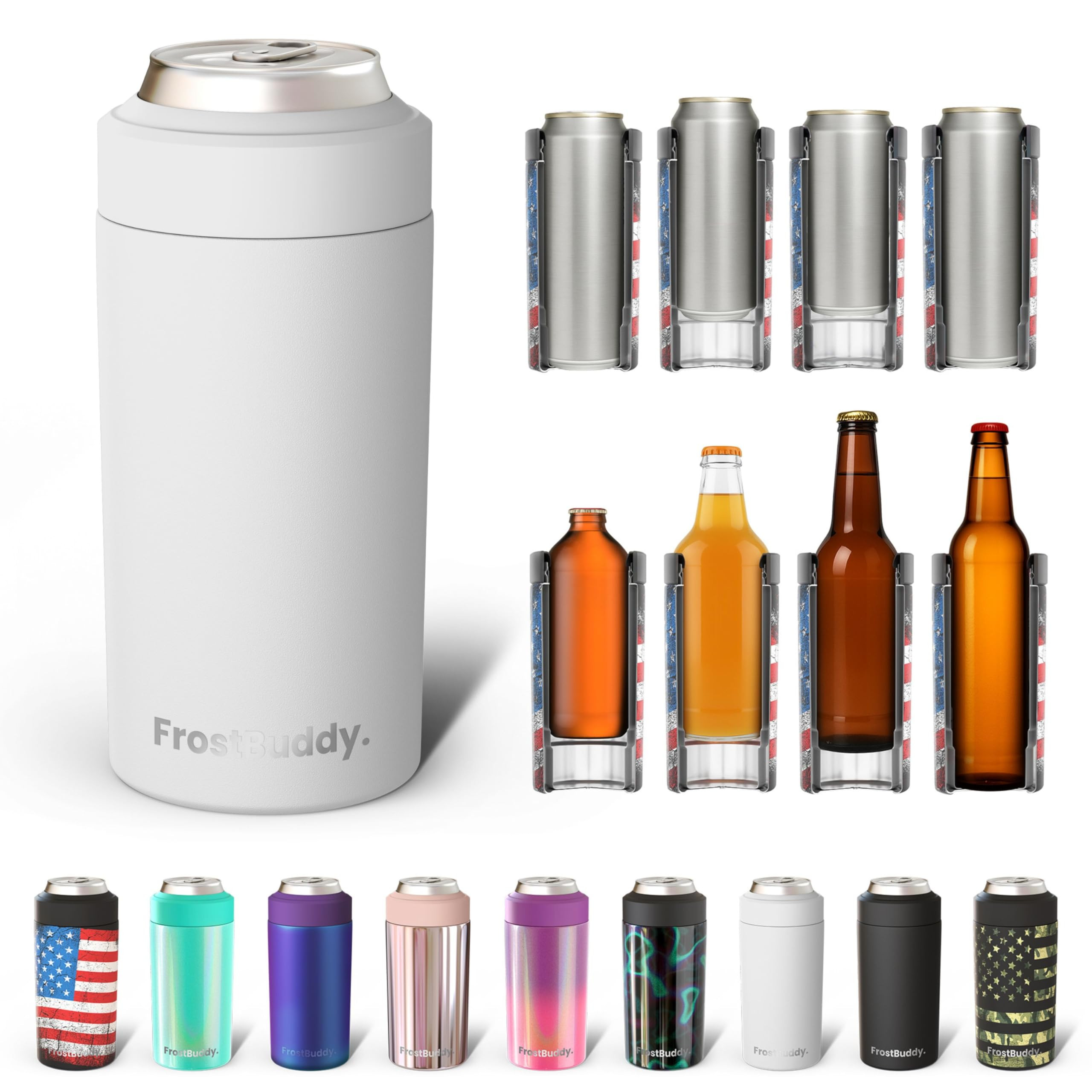 Frost Buddy Universal Buddy Can Cooler - Fits All - For Regular 12 & 16 oz or Slim-Size Bottles -... | Amazon (US)
