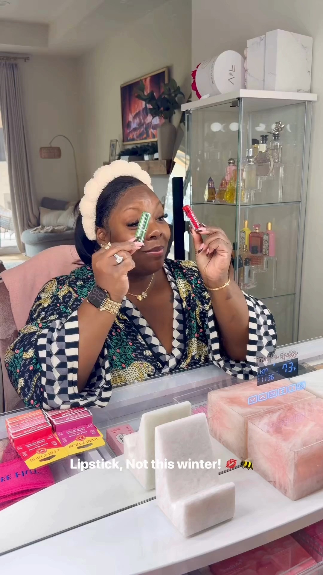 #BurtsBeesPartner Bestie, why didn’t y’all tell me sooner?! 😭💋 These @Burt's Bees Tinted balms are that girl — soft, glowy, and just the right tint so you look alive even on no-makeup days ☕️✨ I’m actually obsessed… this is all I’m wearing this winter. They’re made with natural quality ingredients and just so happen to be up to 30% off on @Amazon 👀 linked in my storefront 💛 #ad #BurtsBeesHoliday #amazonfinds #winterbeauty 

 #LTKSaleAlert #LTKFindsUnder50 #LTKBeauty