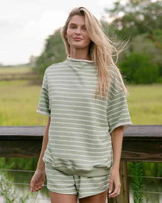 Short Sleeve Roll Neck Sweatshirt | Eleven Eleven