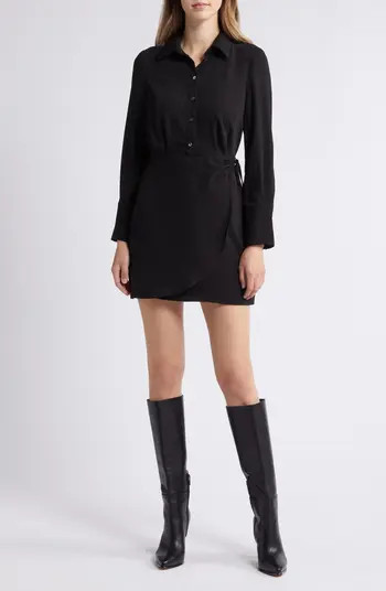 Long Sleeve Sheath Shirtdress | Nordstrom