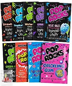 Pop Rocks Candy Variety Pack of 9 Bags - 1 Bag of Each Flavor - Nostalgic 90s Candy for Parties -... | Amazon (US)