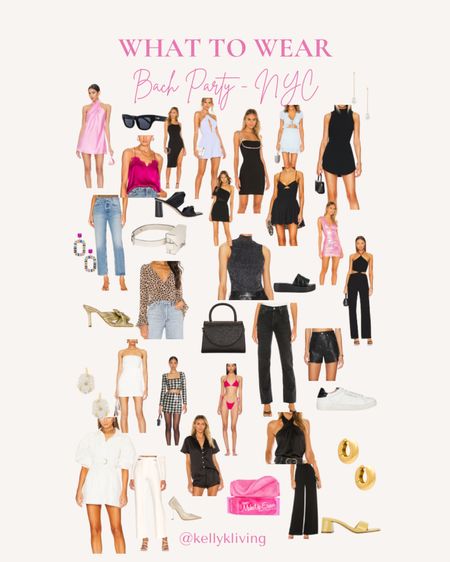 NYC Bachelorette Inspiration. Bachelorette party, NYC going out outfit, NYC packing list, brides, NYC fashion. These are all from Revolve  

#LTKstyletip #LTKsalealert #LTKtravel