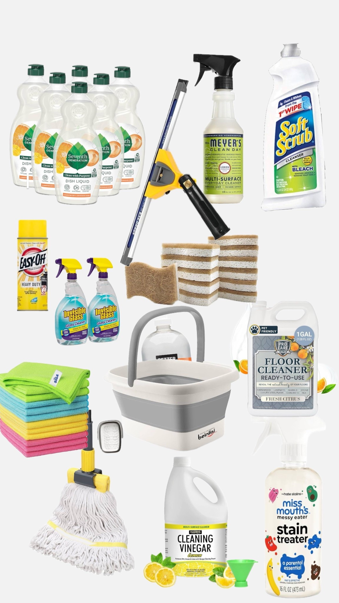 Cleaning products I use for my house 