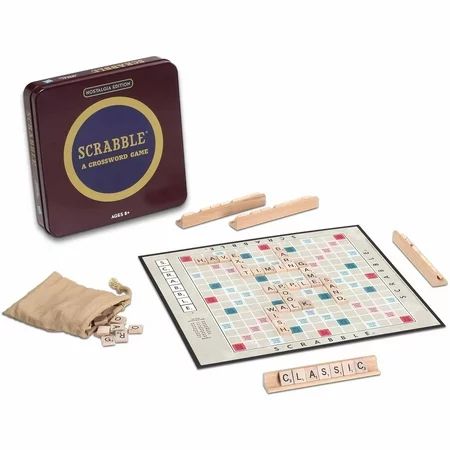 Scrabble Board Game Nostalgia Edition Game Tin | Walmart (US)