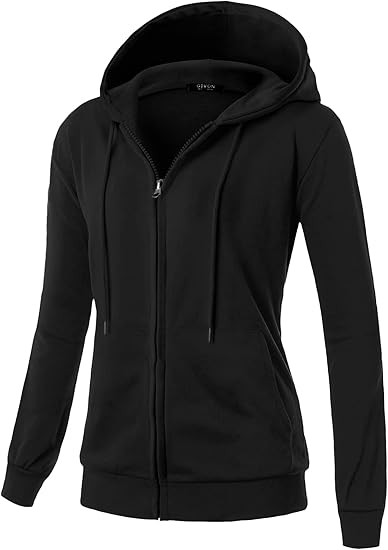 GIVON Women's Lightweight Zip Up Hoodie – Long Sleeve Thin Casual Hooded Jacket, Plus | Amazon (US)