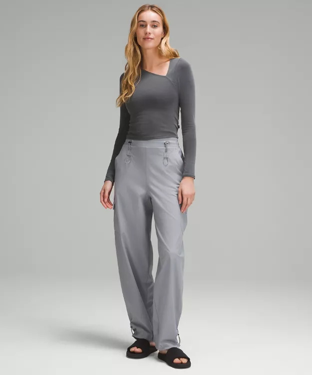 Soft Ribbed Asymmetrical Long-Sleeve Shirt | lululemon (AU)