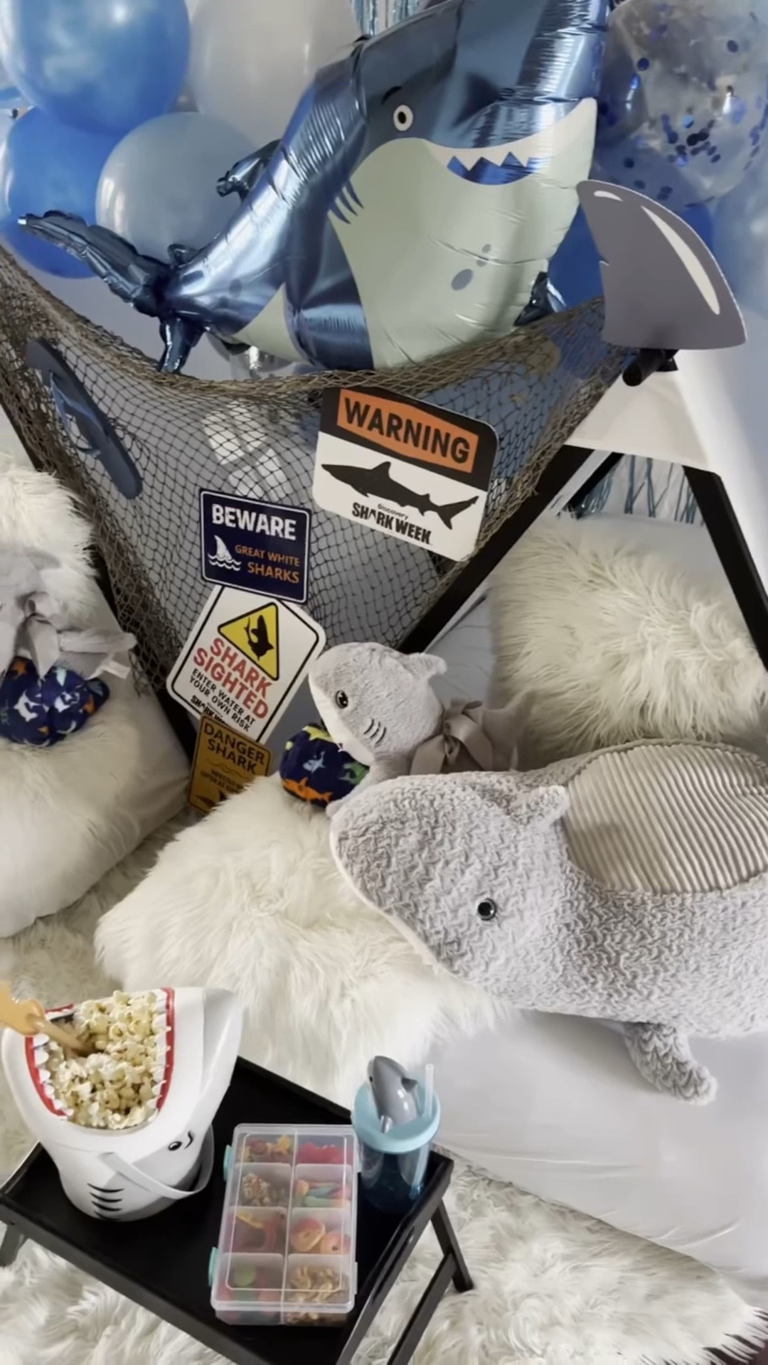 These sleepover tents are a fun way to lounge and watch the upcoming programs on this year’s Shark Week! 

#LTKSeasonal #LTKParties