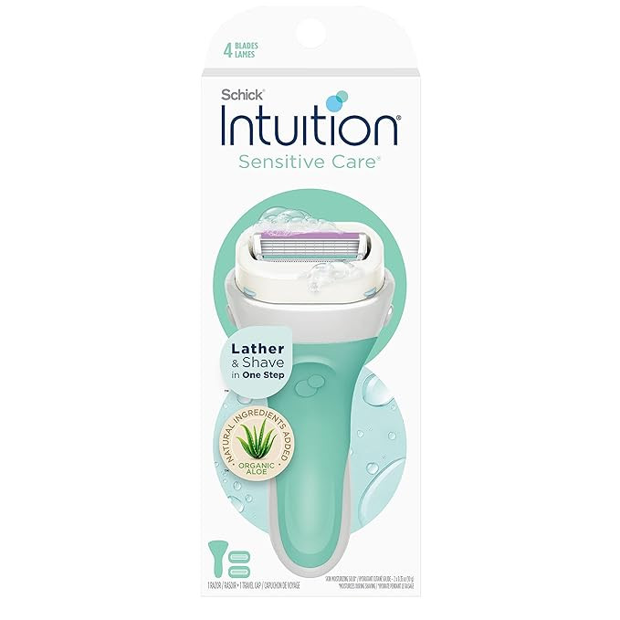Schick Intuition Razors for Women with Sensitive Skin | 1 Razor & 2 Intuition Razor Blades Refill... | Amazon (US)
