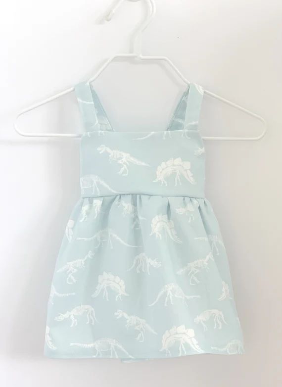 Dinosaur Baby Dress, Baby Dinosaur, Baby Summer Dress, Baby Mint Dress, Toddler Dinosaur Dress | Etsy (US)
